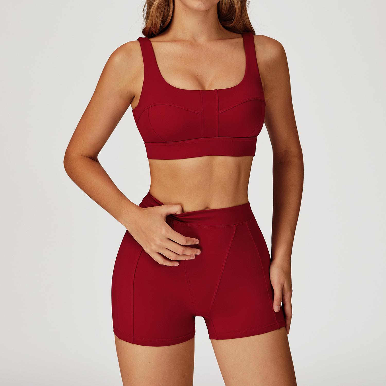 

Seamless Round Neck Shockproof Yoga & Running Set Large
