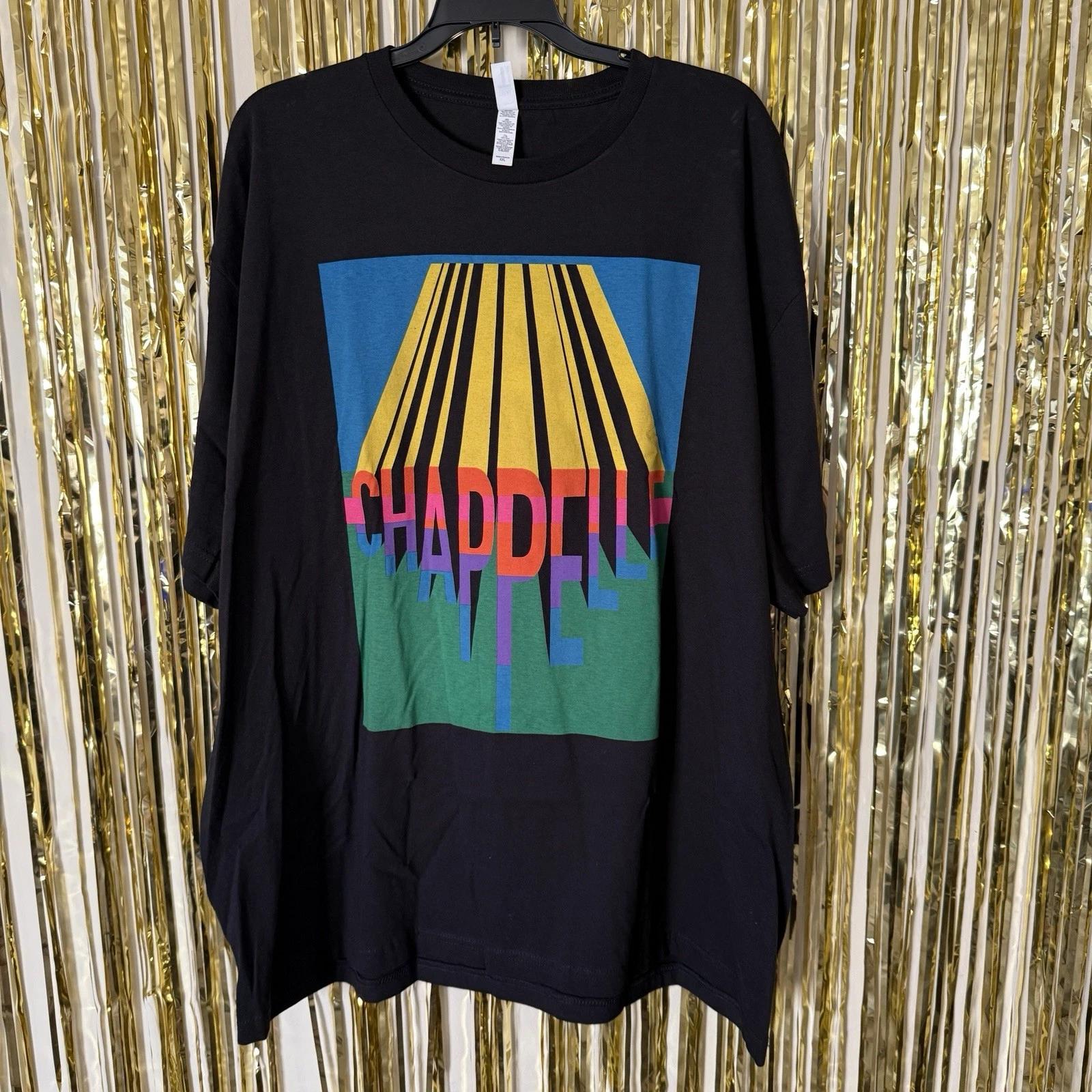 DAVE CHAPPELLE COMEDY CONCERT SHOW TOUR Color Block TEE T SHIRT Sz Unisex XXL M