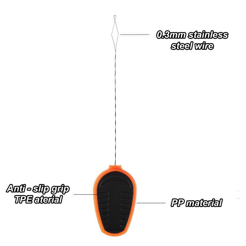 Leader Line Puller Tool Driller Fishing Knot Tying Tool Line Threader Needle Wire Pulling Hook Tying Tackle Equipment