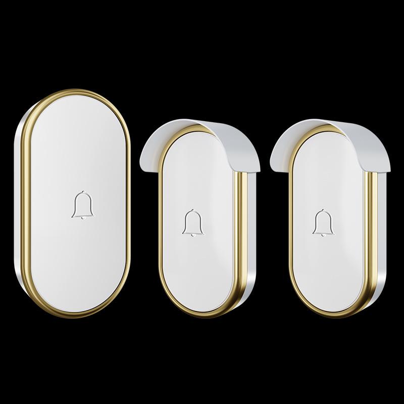 Wireless Waterproof Music Doorbell with AC Adapter - Long-Range Digital Door Chime for Home