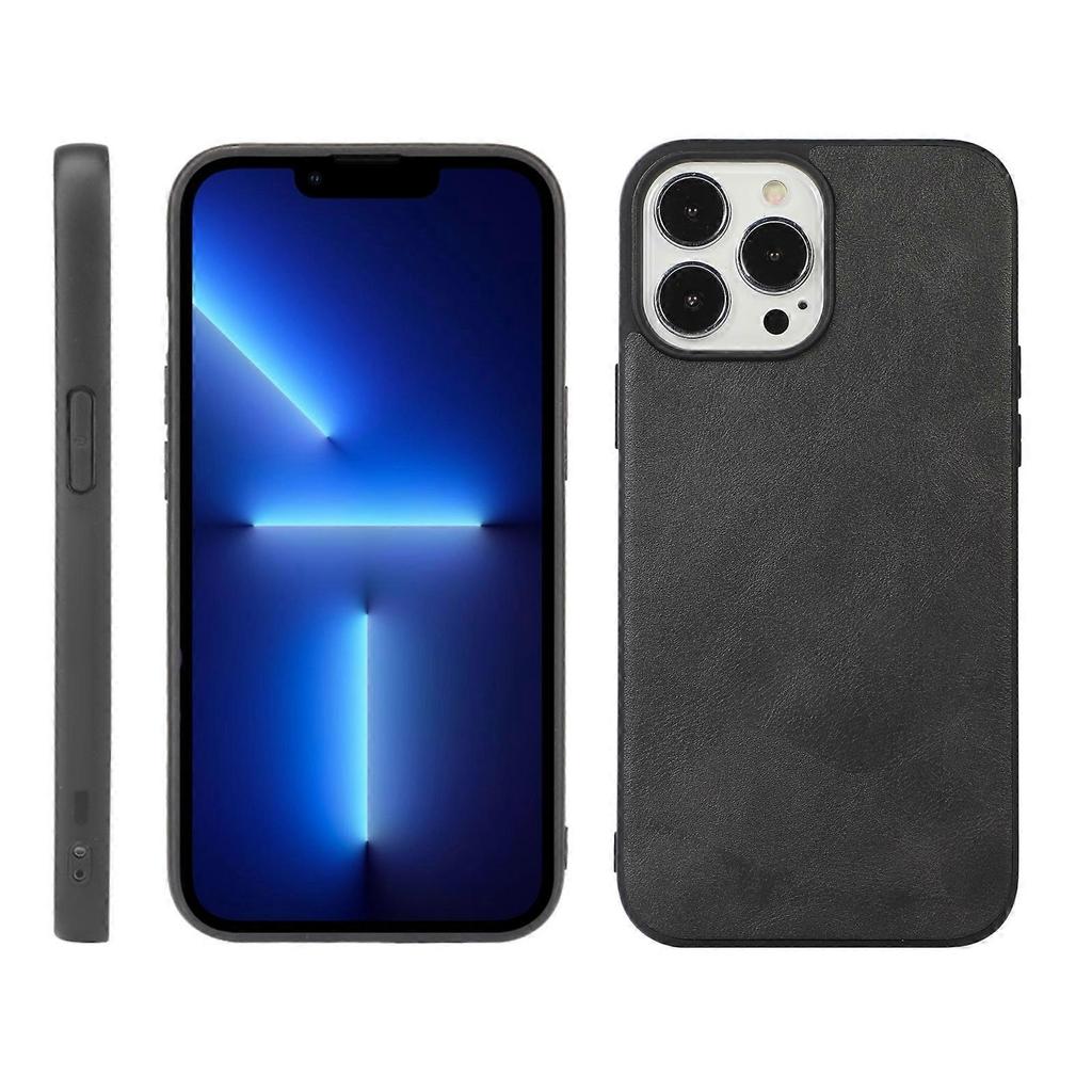 For iPhone 13 Pro Cowhide Texture PU Phone Case