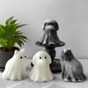 Halloween 3D Puppy Kitten Ghost Candle Mold Ghost Dog Cat Figurine Silicone Mold Making Candles Resin Aromatherapy Gypsum Craft