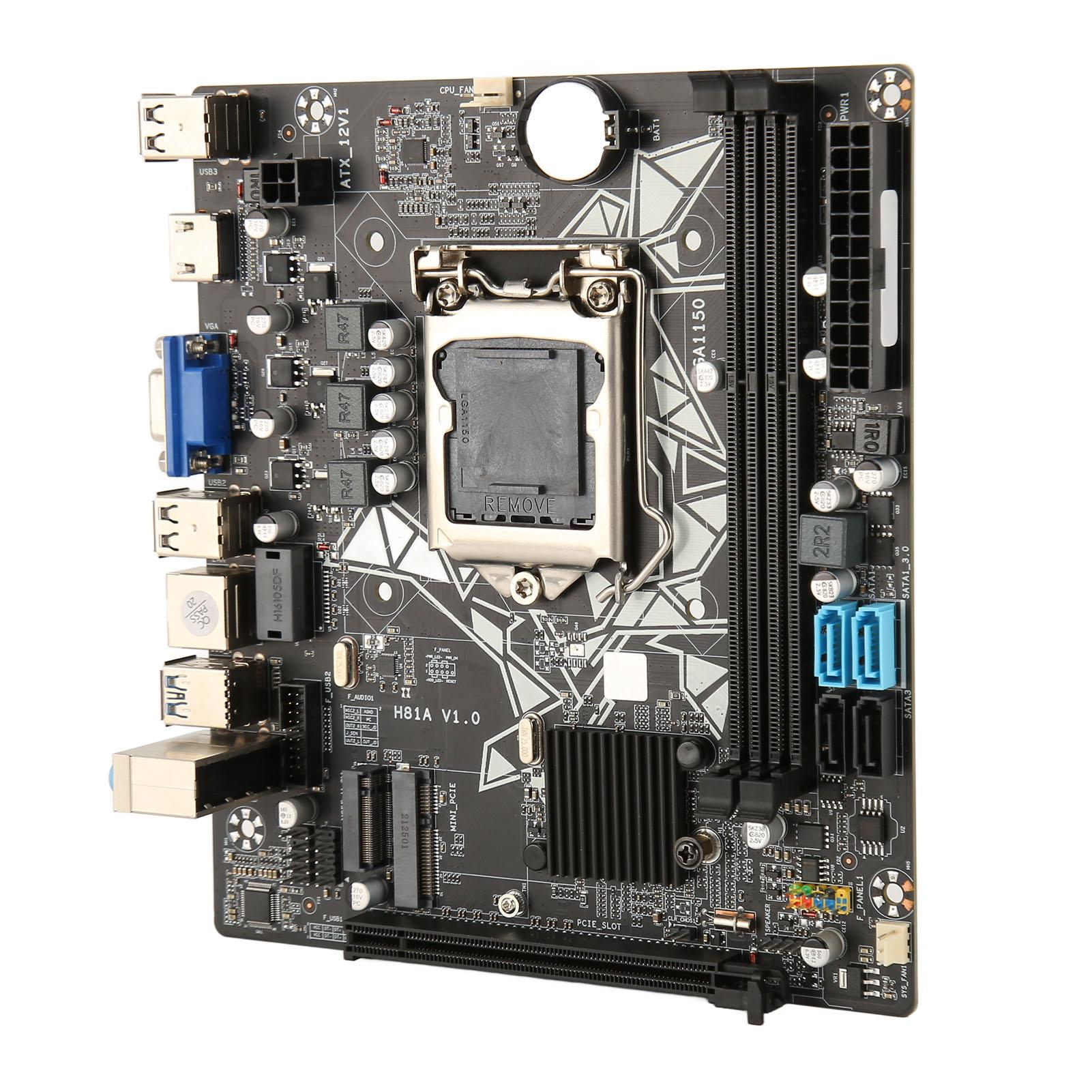 

Материнська плата H81A Professional підтримує LGA 1150-контактний роз єм DDR3 для настільних комп ютерів з HD Multimedia