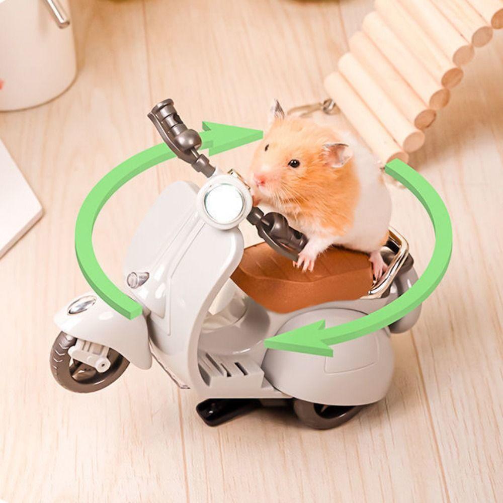 Retro Style Mini Electric Motorcycle Electric Motor Spin Toy Motor  Birthday Celebration