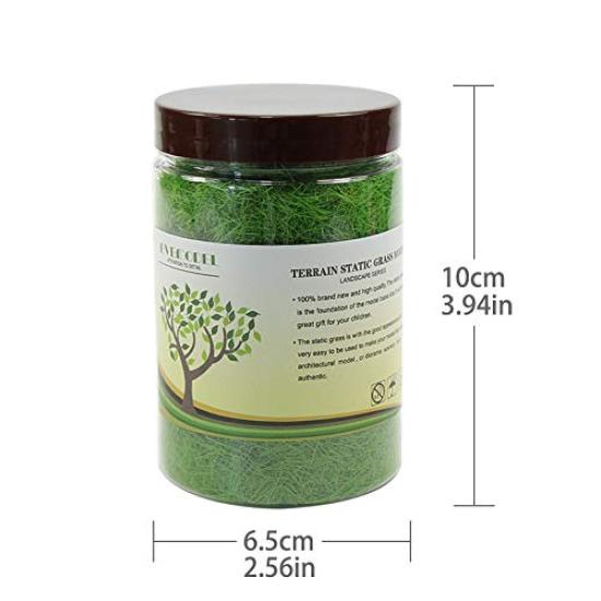 Artificial Grass Model Scenery Glass Building Miniature Railway DIY Powder, Grass, 8mm, Collection, Model, Model, Decoration, Landscape, Garden,