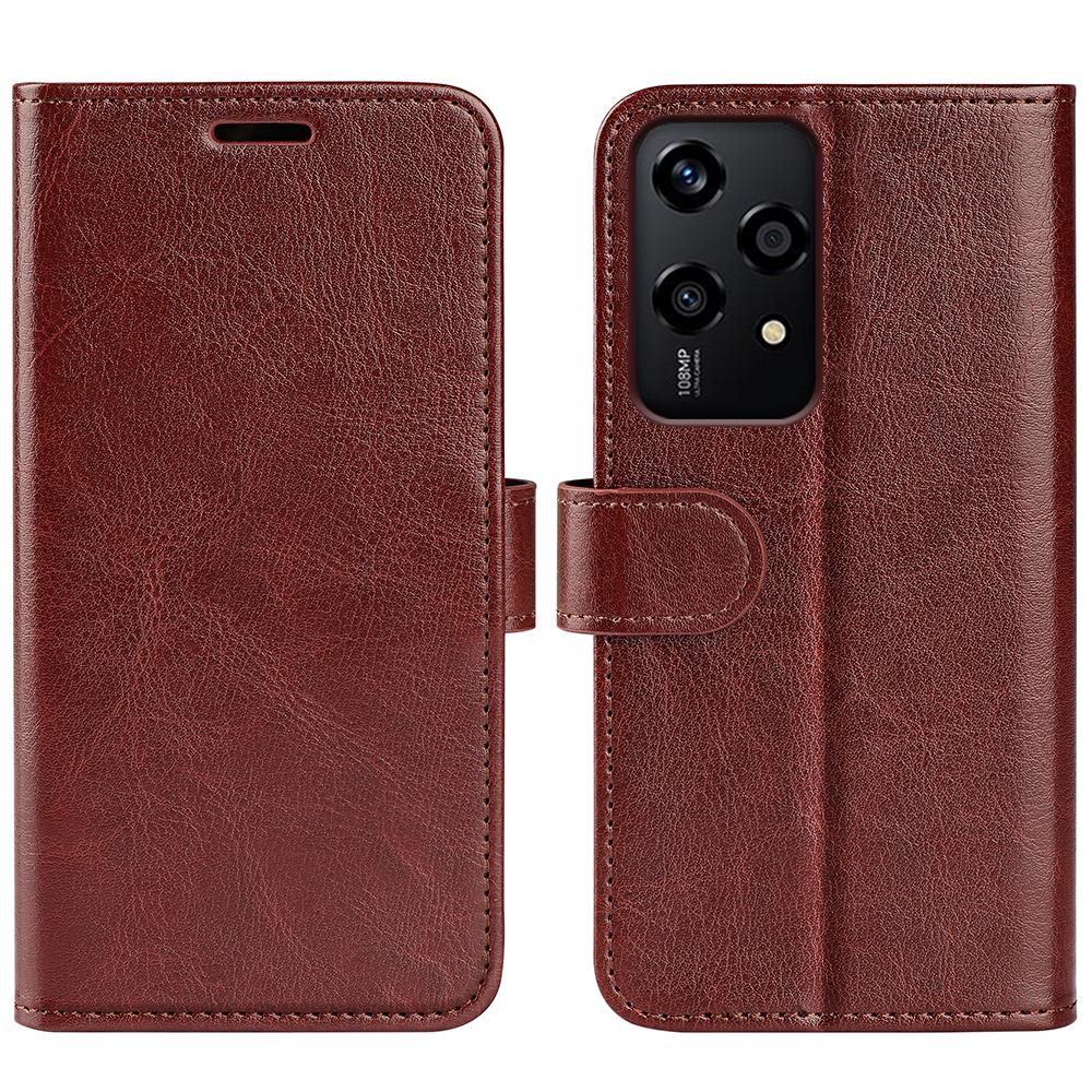 For Honor 200 Lite Phone Case Crazy Horse Texture Leather Folio Flip Cover with Wallet