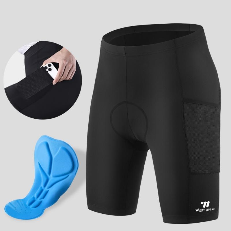 WEST BIKING Men's Cycling Shorts Breathable Sport Compression Elastic Tights Outdoor Sports Motorcycle Short Pants Equipment