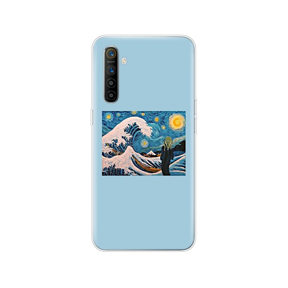 

Для чохла Realme XT RMX1921 М яка TPU Задня кришка телефону Для OPPO RealmeXT Силіконовий бампер Сумка Coque 6,4 дюйма повний 360 Захисний Realme XT