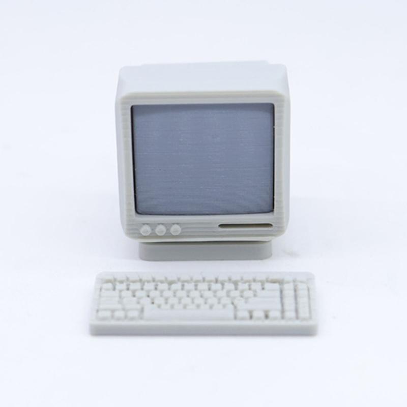 12 Scale Traditional Desktop Computer Model For Miniature Room Arrangements Constructed From Safe