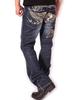 Vanson Skull Wing Distressed Denim SP-B-14 Size 34