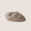 Beret Women's Fashion Retro Casual Wool Beret Artist Hat Wool Versatile Knitted Round Top Bud Hat Warm Hat