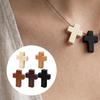 Paintable Mini Wooden Prayer Crosses Pendants,Diy Craft Charms Small Wooden Crosses with Flat Sanded Sides and Top Holes for Creative Handmade Jewelry