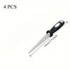 Easy To Grip Handle Knife Sharpener,Diamond Sharpening Stone with One Stone and Two Birds, Double-sided Flat and Curved Design