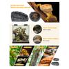 Reptile Feeding Dish Realistic Stone-Like Reptile Water Dish Food Bowl Terrarium Reptile Feeding Corner Bowl for Bearded Dragons Lizard Frog Gecko