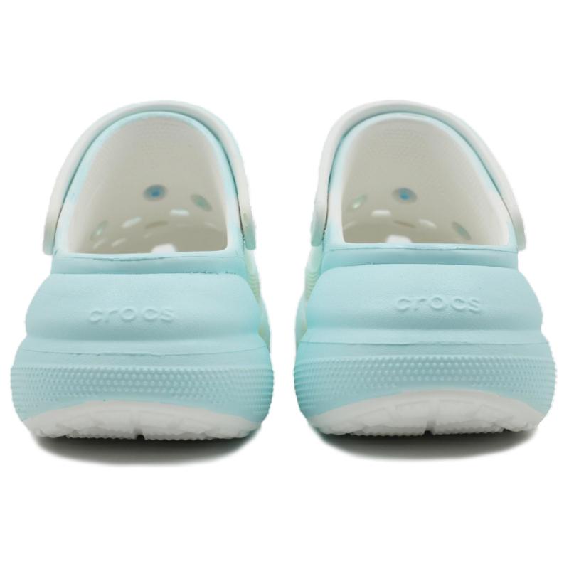 Crocs Crush Clog EVA Spring/Summer Collection Graffiti Decorative Buckle Simple Hole Shoes Unisex Same Blue Language Star Sea