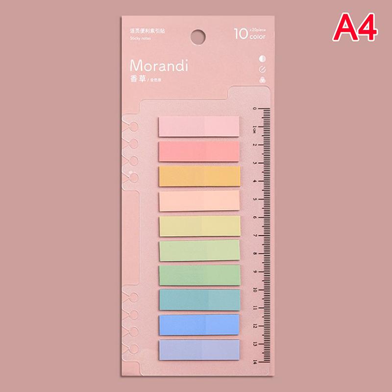 200 Ark Färgade Lösblad Index Klisterlappar Markering Klistermärke Skolkontorsmaterial