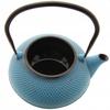 Cast Iron Kettle Blue 1.5 L Infuser With Strainer For Herbal Tea