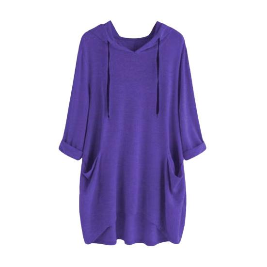 45720 Sleeve Hoodies for Women Oversized Hooded Pullover Tops