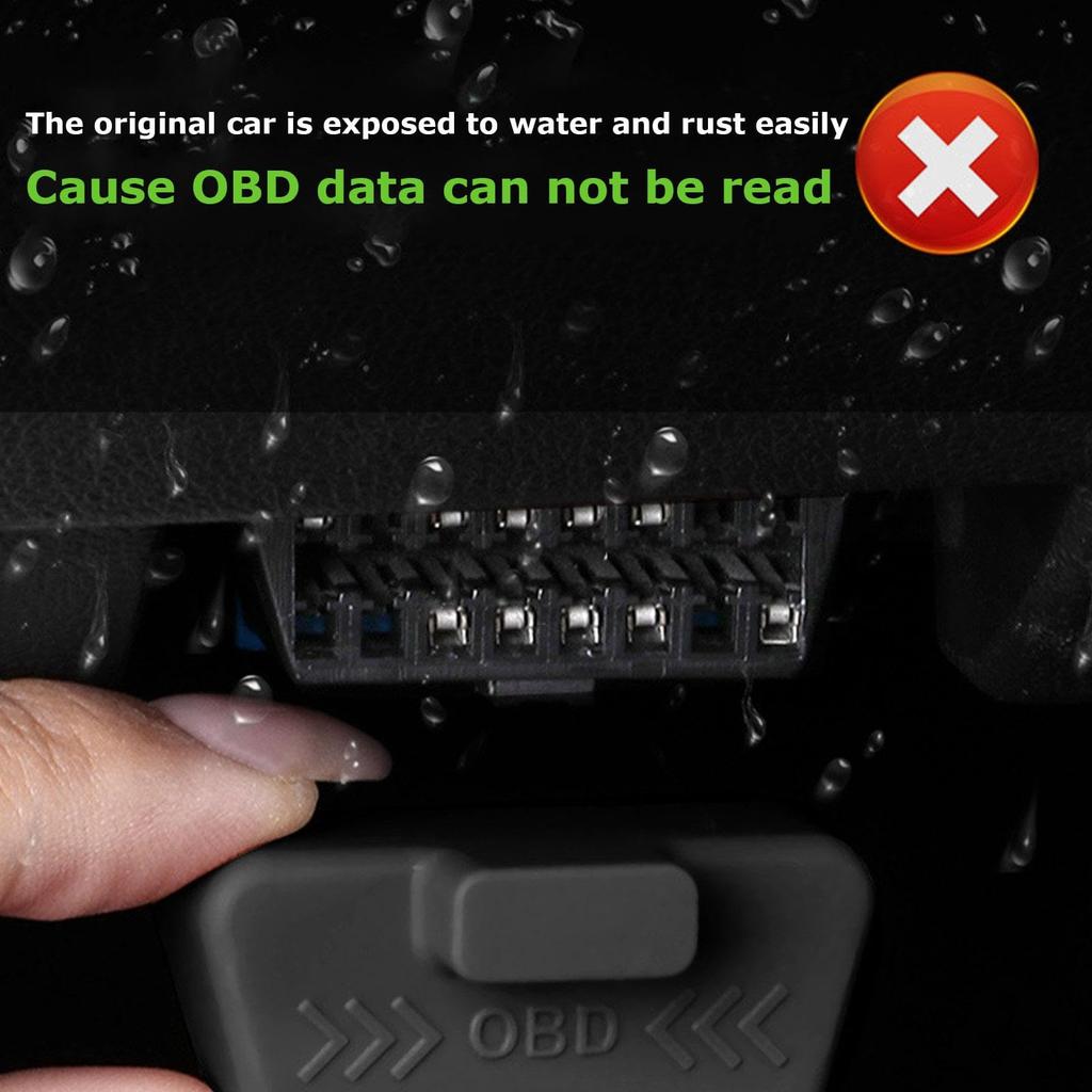 Jinyilwn OBD Port Lid, OBD Port Lock Anti-Theft Protector, Auto Replacement Waterproof | Protective