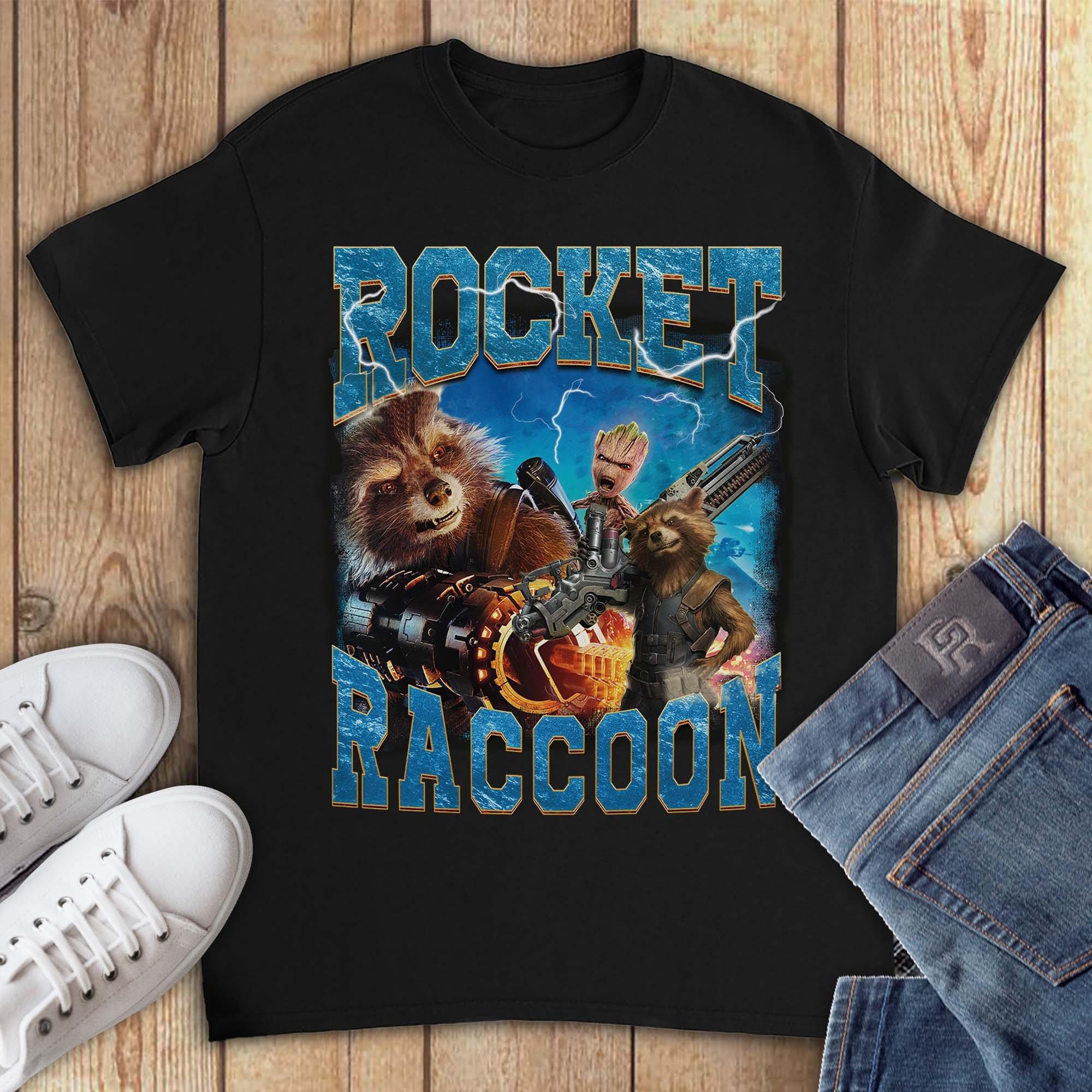 Starlord Guardians of The Galaxy Unisex Rocket Raccoon ONeck Tshirt Sweatshirt for Men Women Fashion Tee Summer Men Clothing S