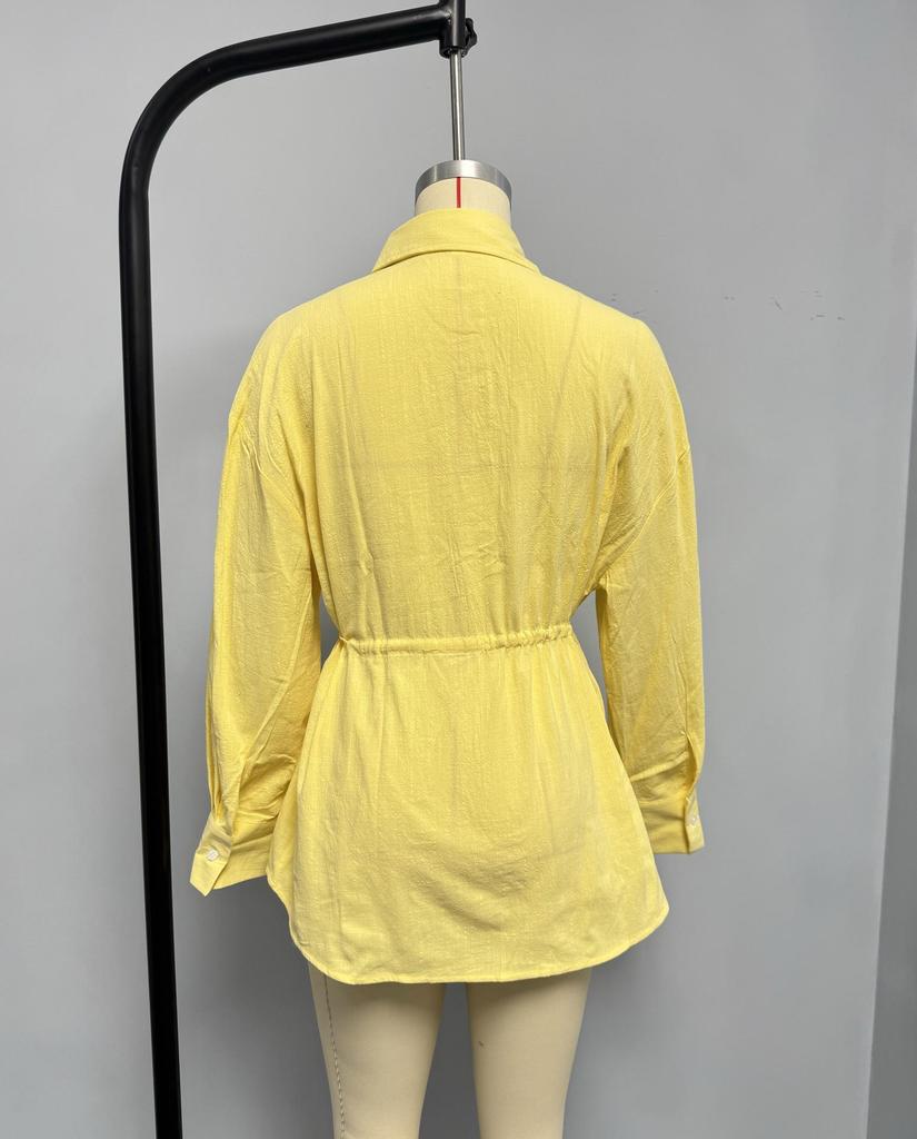 Women's Multi-Color Waist-Defining Tie-Up Fashion Shirt