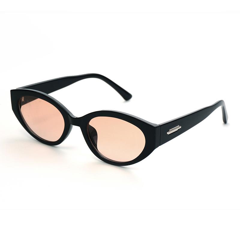 Vintage Personalized Small Oval Frame Sunglasses Unisex High Sense European American Retro Streetwear UV Protection Outdoor Sun Glasses Shades