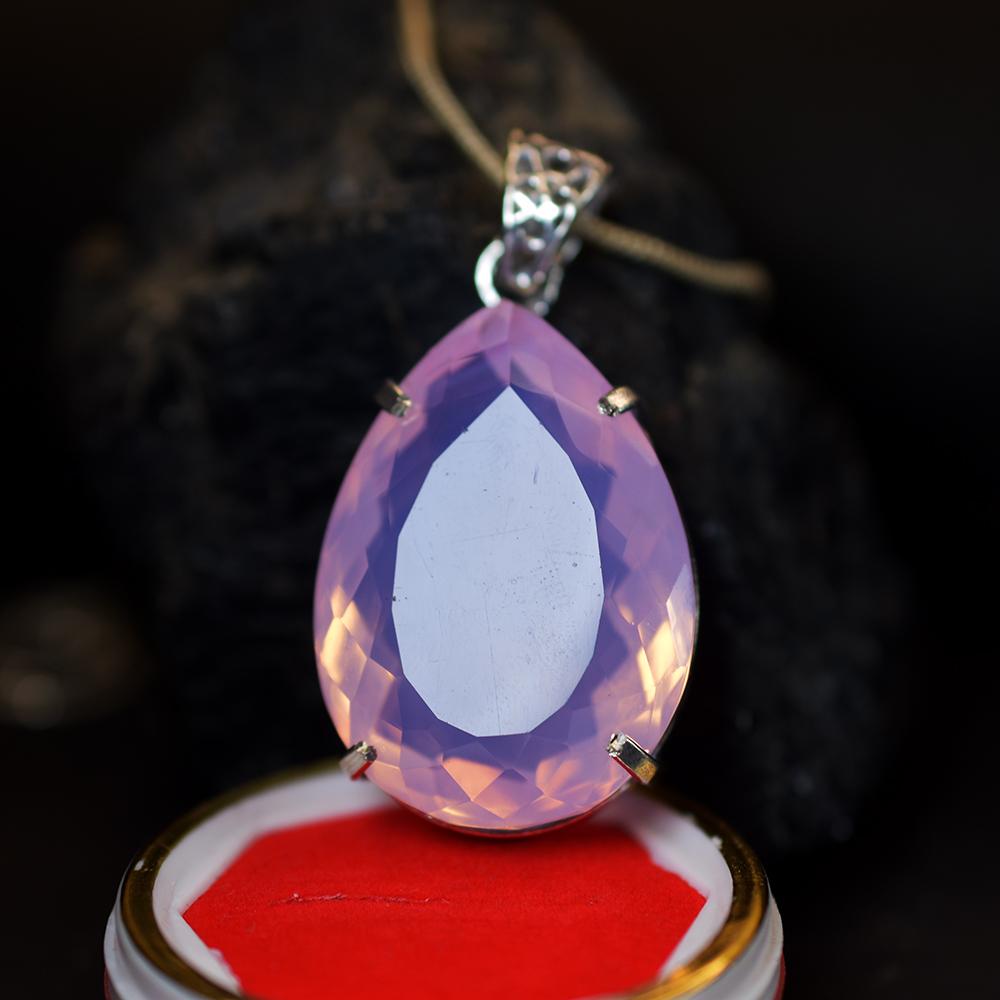 A++ Certified Bi-Color Tourmaline 101.35 Ct Oval Cut Lab Created Gems Pendant my-472-ns