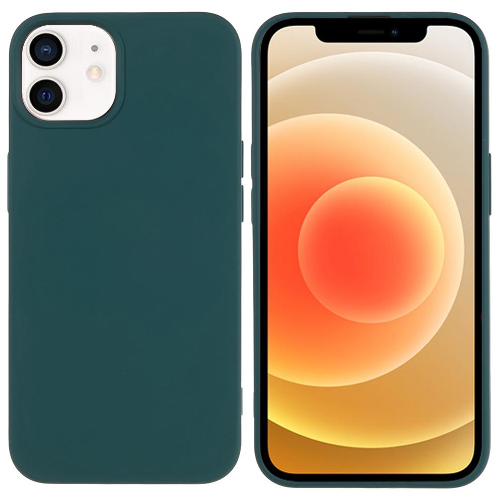 

For iPhone 11 TPU Case Arc Edge 2.0mm Silky Soft Touch Phone Cover Midnight Green