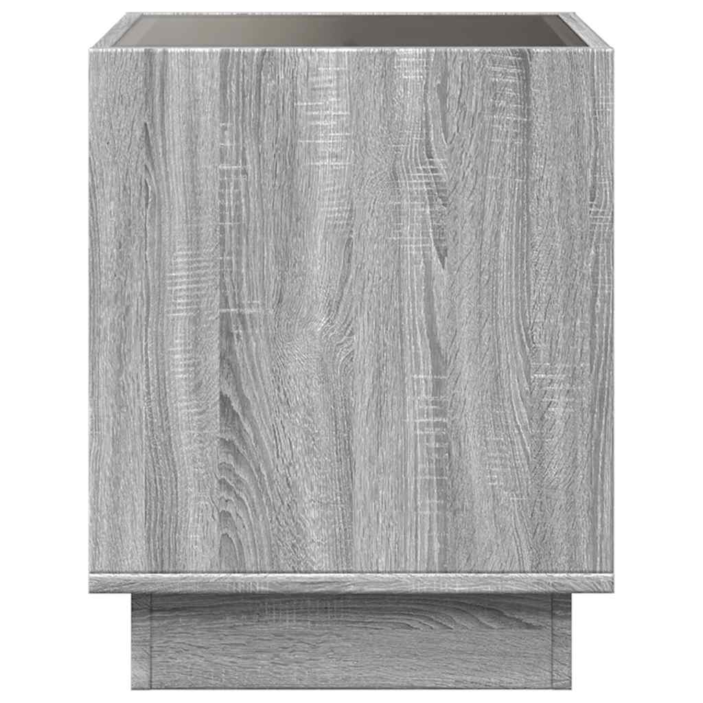 Infinity LED Coffee Table in Grey Sonoma 40x40x50 cm