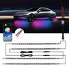 LAVERSTRA LED Neon RGB Strips for High IP67 Ambient Music 210 Lighting 16 Million App Smartphone Sound Sensor Set of 4 X 2 X Underlights, Cars,