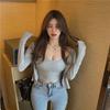 Hong Kong Style Women's Chic Set: Slim Fit Camisole & Fashionable Cardigan.