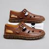 Fashion Hot Sale Summer Mens Sandals Outdoor Non-slip Men Beach Shoes Handmade Leather Man Summer Shoes Breathable Roma Sneakers Loafers