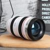 Camera Lens Coffee Mug With Lid Stainless Steel Slr Camera Lens Water Cup Ef24-105Mm Black White Mug Creative Gift Drinkware