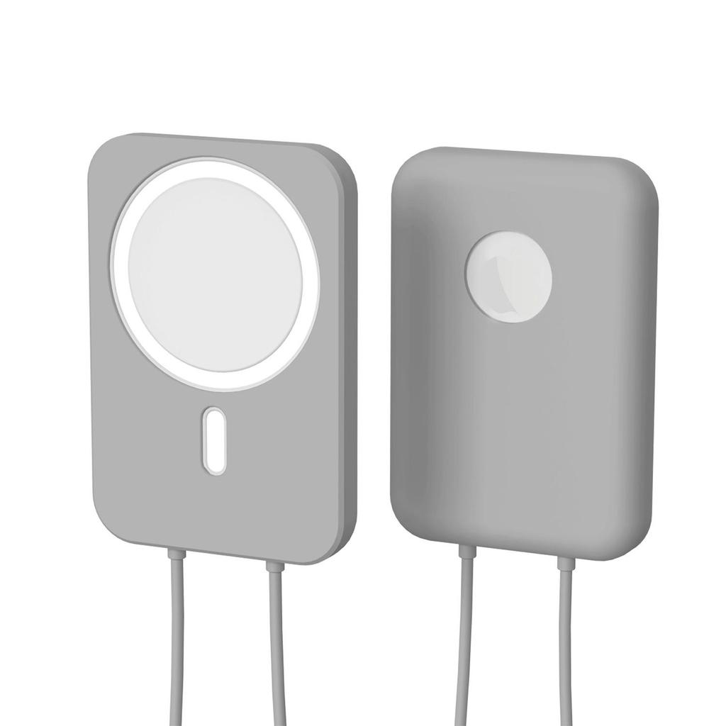 iPhone 12 MagSafe Silicone Protective Cover with Hand Strap for Mobile Power Shell