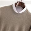 Autumn And Winter Men'S Sweater 100% Pure Cashmere Sweater Round Neck Long Sleeve Simple Business Casual Knitted Cashmere Sweater