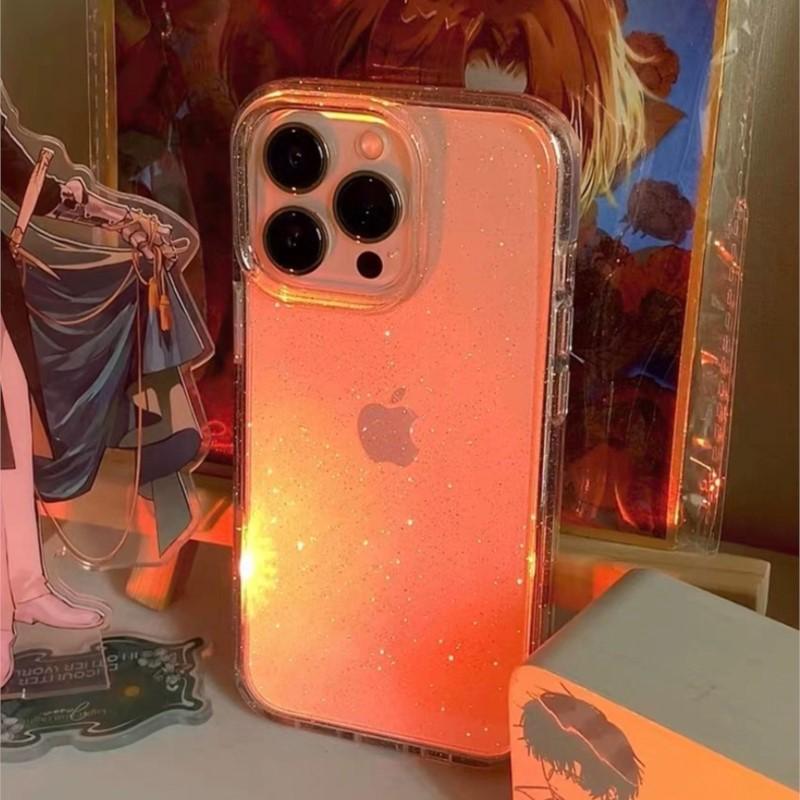 Luxury Bling Glitter Clear Case For For Iphone 16 15 14 13 11 12 Pro Max Mini Plus XR XS SE Shockproof Transparent Soft TPU Cover