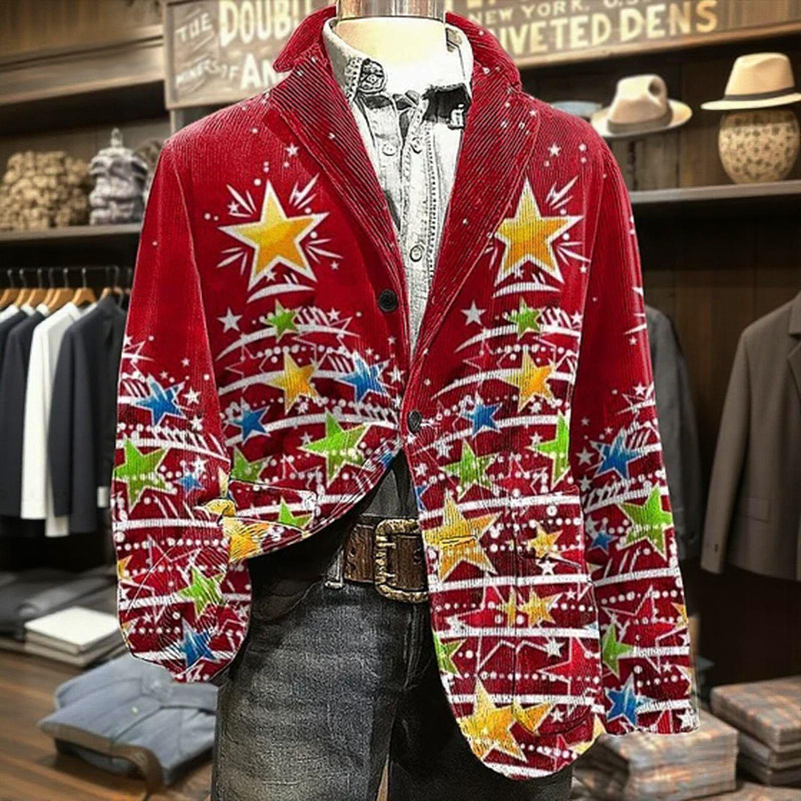 

Мужской вельветовый теплый пиджак-кардиган с принтом и карманами, мужской повседневный костюм XXL киноварь