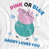 Peppa Pig Womens/Ladies Pink Or Blue Daddy Pig Loves You T-Shirt