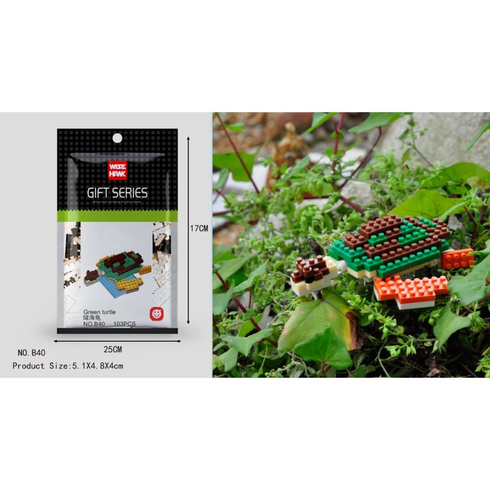 Kids Toy Mini Building Blocks Micro Bricks Eagle Moose Dog Cat Bird Animals 3D Model Bag Gifts Educational Toys For Children