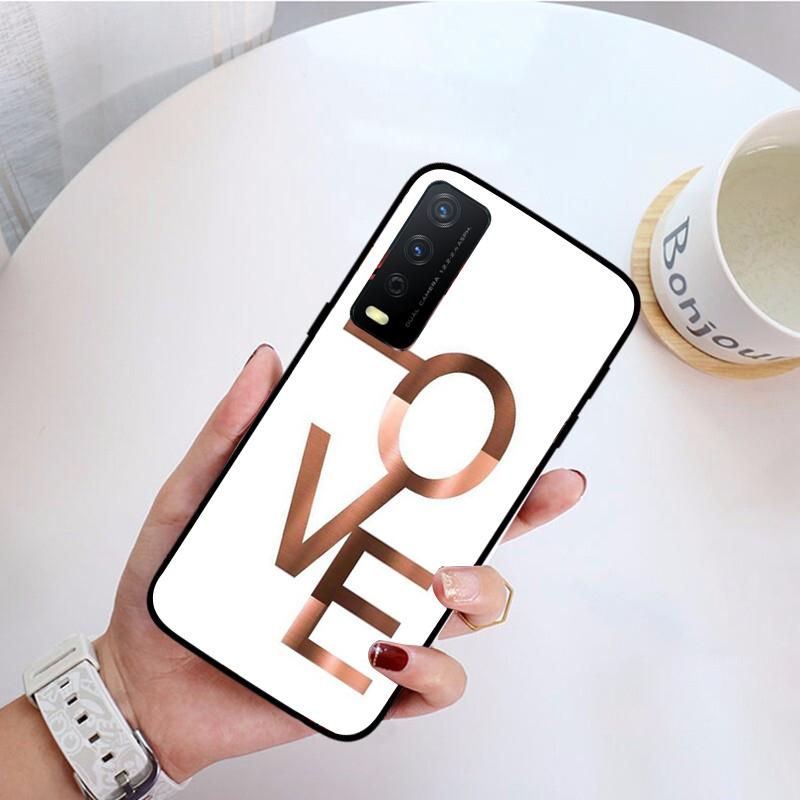 I Love You Pink Heart Phone Case for VIVO Y31 Y21 Y70 Y21S Y20 Y72 1907 Y12 Y11S Y53S Y33S Y55 Y76 Y51 Y15S Y01