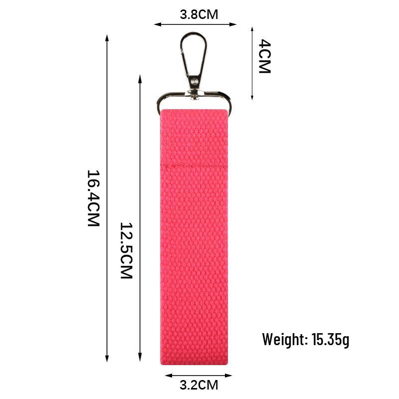 Korean Ins Style Macaron Color Handmade Name Tag Anti-Lost Keychain Strap