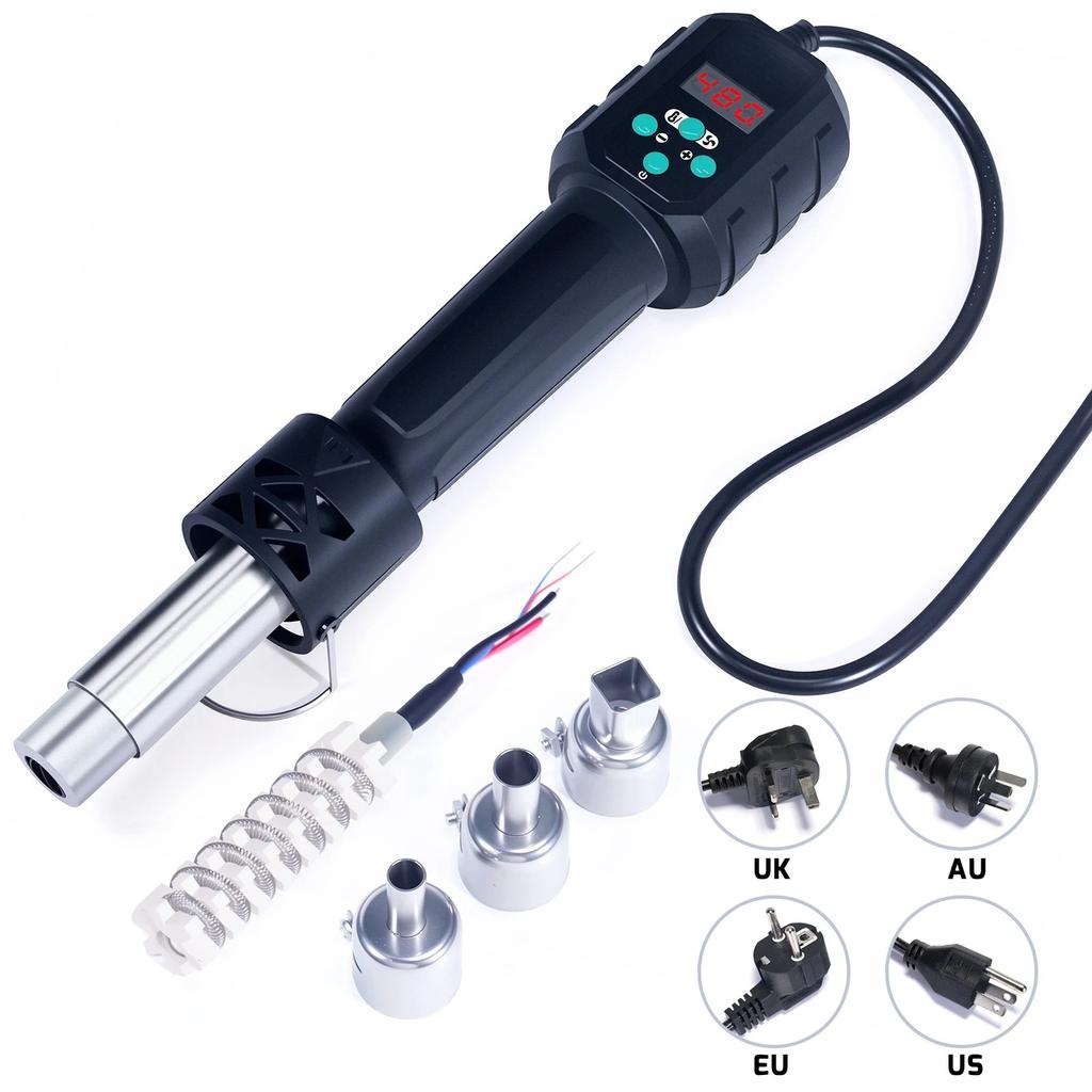 8858IV 700W C/F Temp Micro Hot Air Gun Adjusted Soldering Rework Welding Station LCD Digital Heat Gun BGA IC Solder Tools