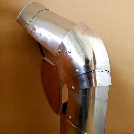 Tysk gotisk ridderbenrustning Fullstål gotiske leggbeskyttere Håndlaget middelalderrustning for reenactments LARP Cosplay