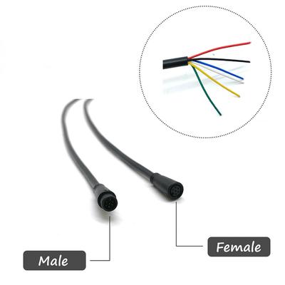 Złącze Julet Mini 2 3 4 5 Kabel 6-pinowy Wodoodporne złącze do wyświetlacza Ebike