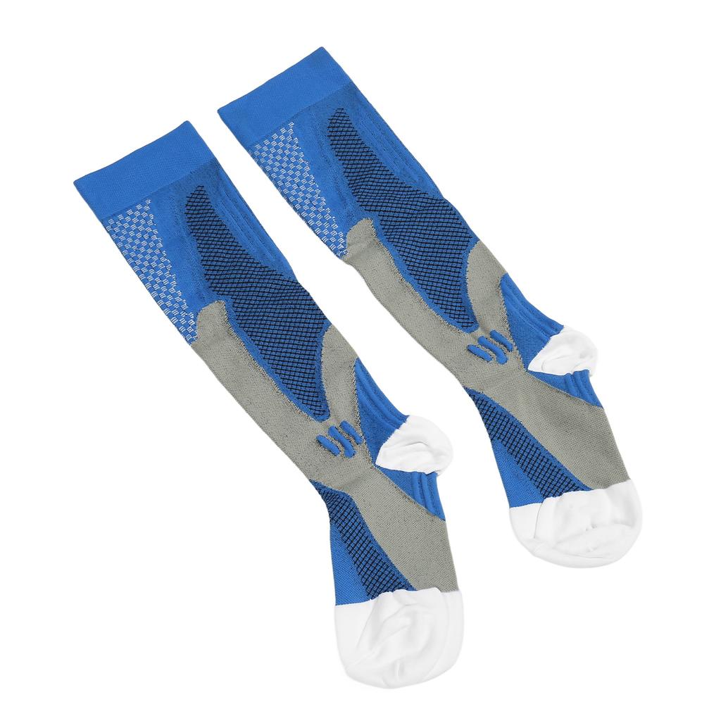 2 Stück Kompressionssocken Elastisch Atmungsaktiv Nylon Sport Laufen Kompressionsstrümpfe S M Größe