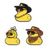 3-6 Stk./Set Tier-Serie Emaille-Anstecknadeln Capybara Frosch Cowboy Ente Killer-Huhn Broschen Reversabzeichen Schmuck Geschenk für Freunde