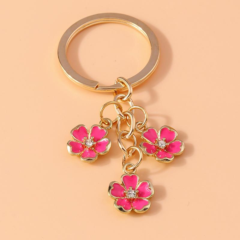 Niedlicher Emaille Sonnenblumen Schlüsselanhänger Frauen Mädchen Blume Schlüsselanhänger Anhänger für Handtaschen Deko DIY Handgefertigter Schmuck Geschenke