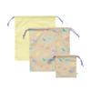 D by DADWAY Drawstring Pouch (Set of 3) Dinosaur/Sand Beige BGDB0063842