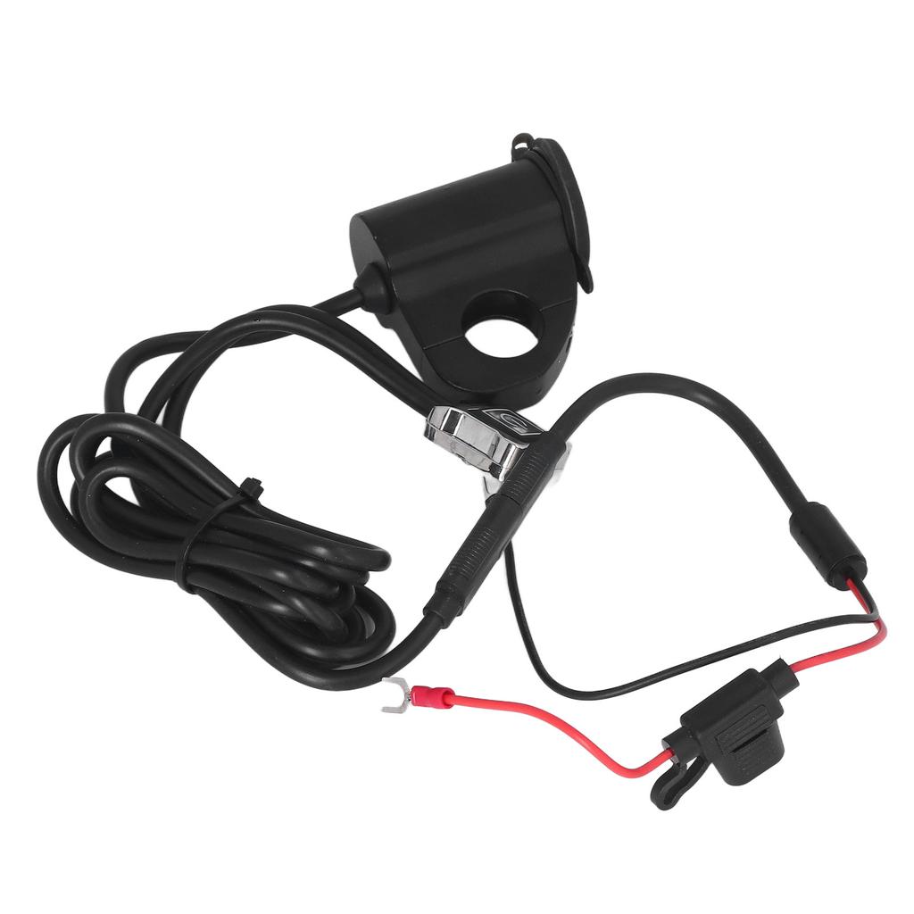 Electric Vehicle Motorcycle Mobile Phone Charger Digital Display Voltage QC3.0 Dual USB Charger