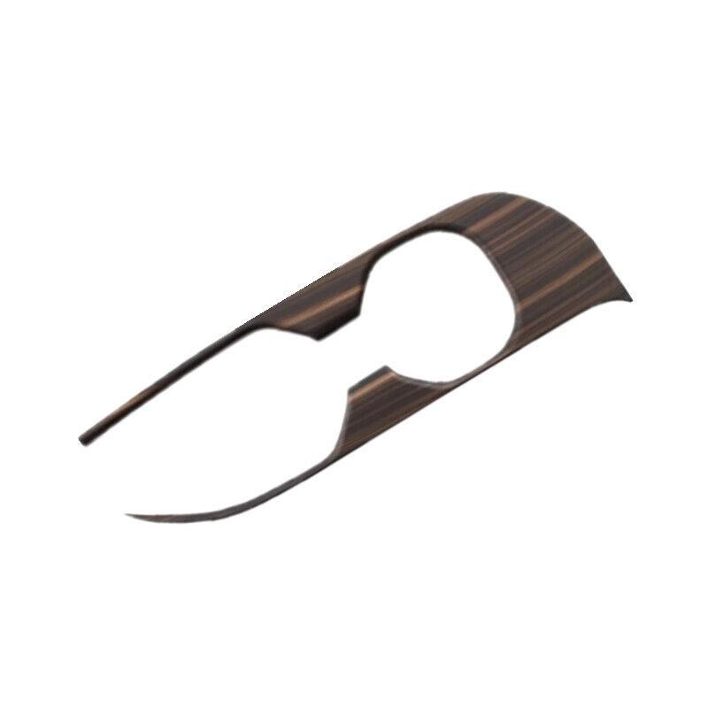 Wood Grain Gear Shift Water Cup Holder Cover Trim For Toyota Crown 2023 2024 25